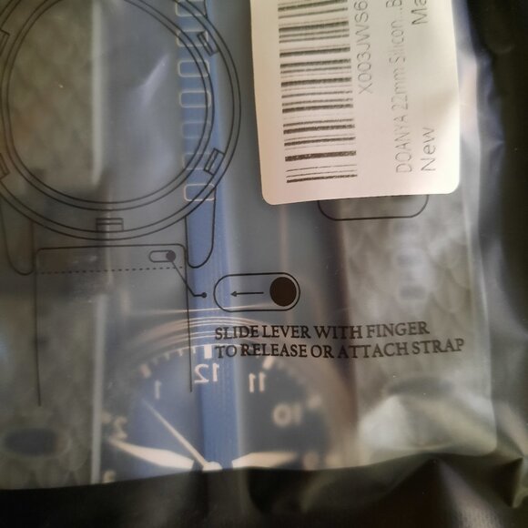 22mm Quick Release Replacement Watch Strap/Band - NWT! Gray, Dragon Scales - Picture 15 of 16